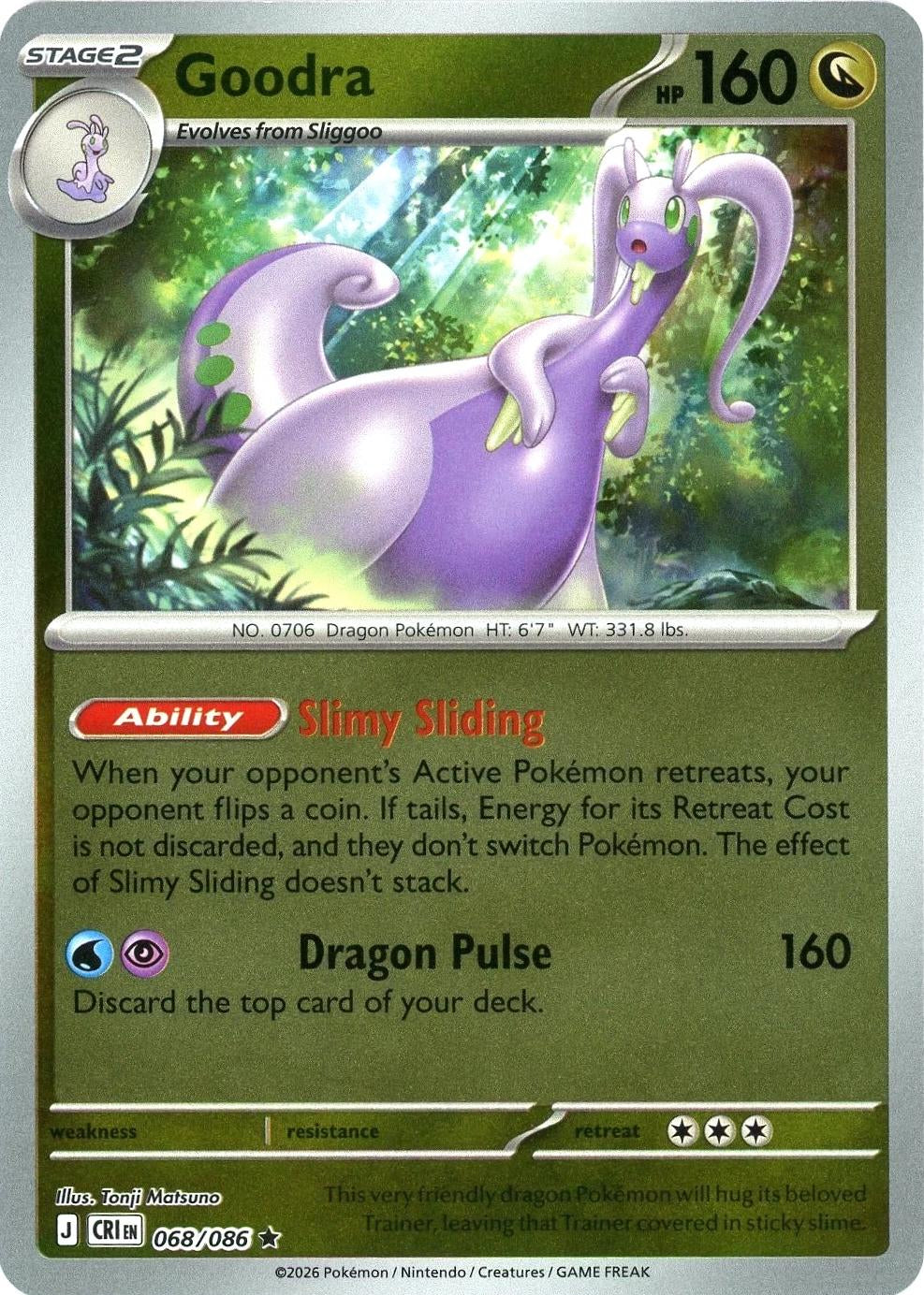 Chaos Rising Goodra #068/86 reverse holo